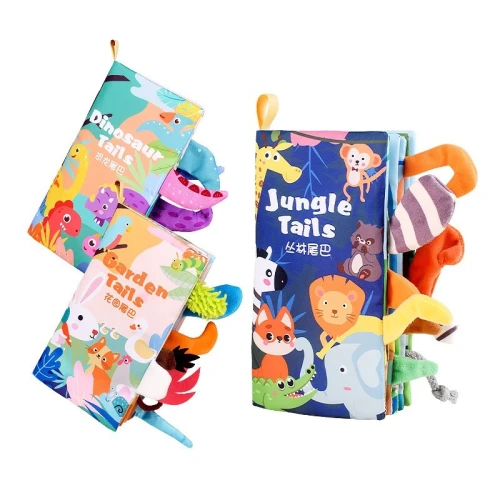 Livres en Tissu 3D Jungle Tails pour Bébe