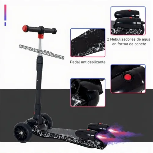 Trottinette Musicale avec Vapeur et Bluetooth pour enfants