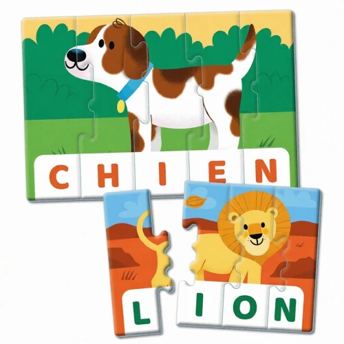 Des puzzles pour apprendre à composer des mots  Clementoni