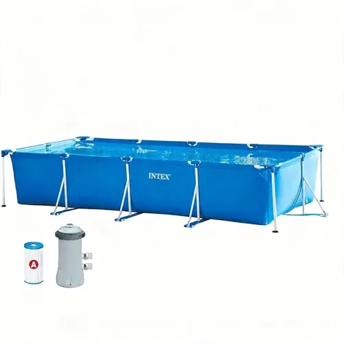 Piscine hors sol tubulaire 450x 220x 84cm avec pompe de filtration  Intex