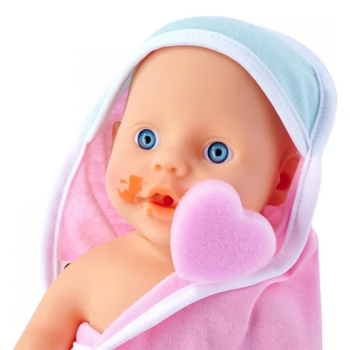 Poupée New Born Baby avec serviette de bain