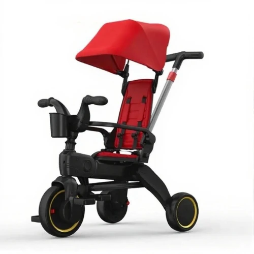 Vélo Poussette Tricycle compacte pliable avec Siege réversible