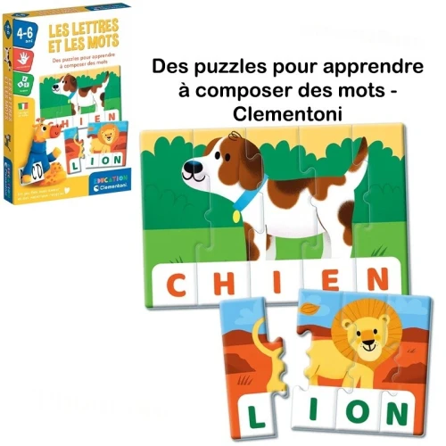 Des puzzles pour apprendre à composer des mots  Clementoni