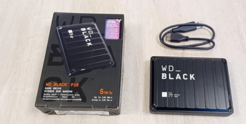 WD BLACK P10 /5TB - Disque Dur Externe USB 3.2 - Noir