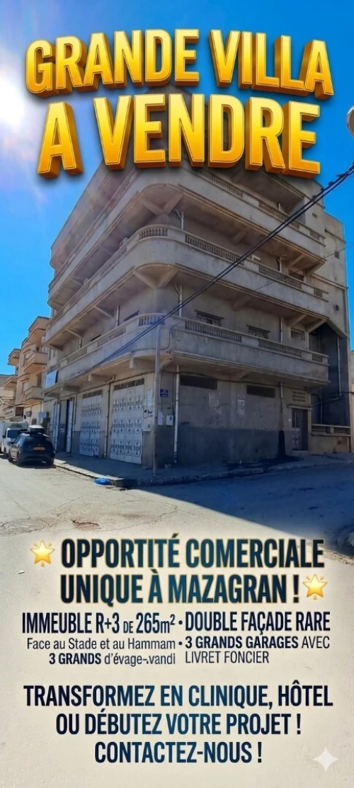 Vente Villa Mostaganem Mezghrane