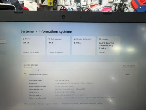 Laptop HP Pavillon i7 6eme Amd Radeon R7 2gb Didier