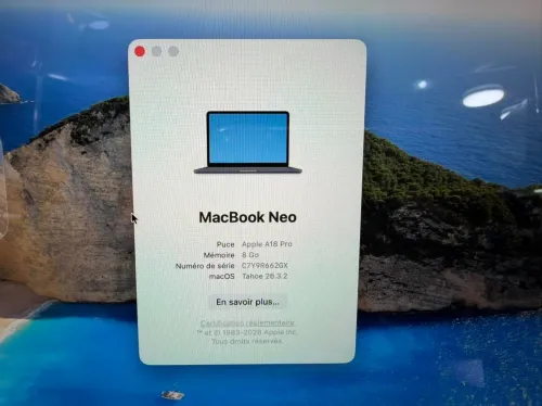 New Arrivage Macbbok Neo Neuf sous emballage