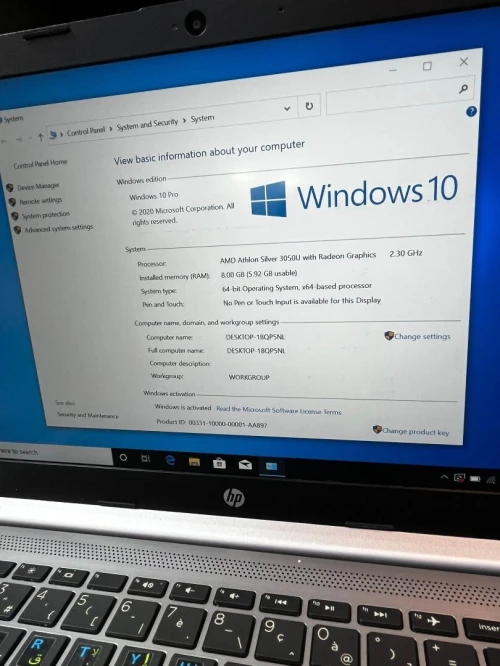 HP AMD 3050U