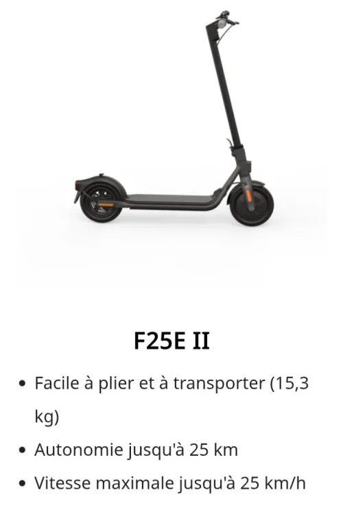 Trotinette électrique NINEBOT