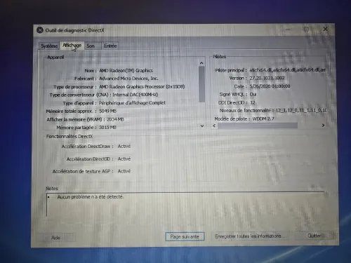 Dell Inspiron 3505 Ryzen 3, 8Go RAM, 500Go NVME + 1To HDd