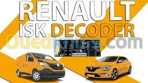 Renault service de calcul code ISK, VIERGE, CRC Immo Off  ECM/ECU moteur  