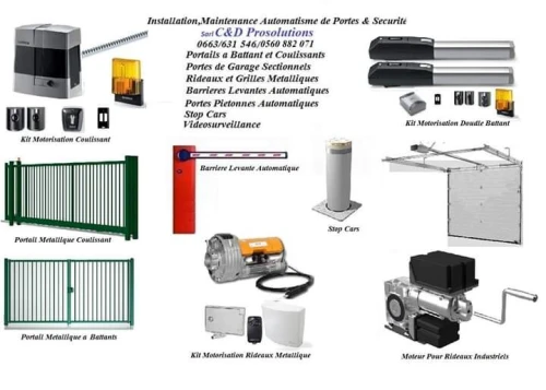 Montage moteur pour Portaille coulissant et abattan