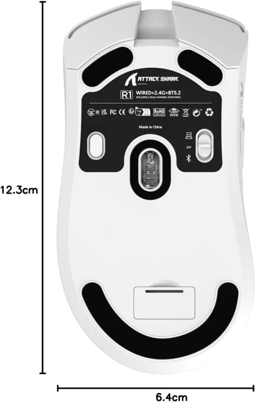 SOURIS GAMING SANS FIL ATTACK SHARK R1 mouse 59G SUPERLIGHT 3311 GAMING SENSOR