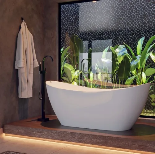 Baignoire ilot & robinets baignoire Îlot