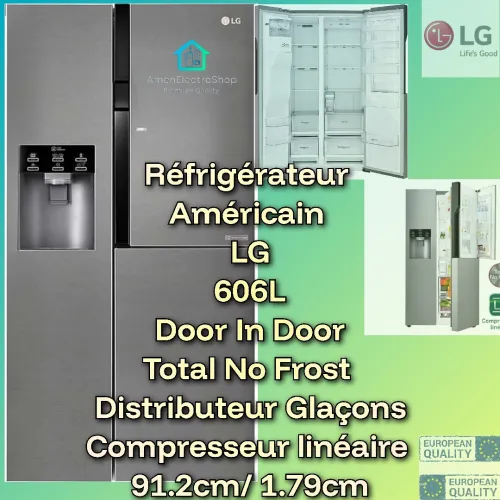 LG Réfrigérateur Américain 606L