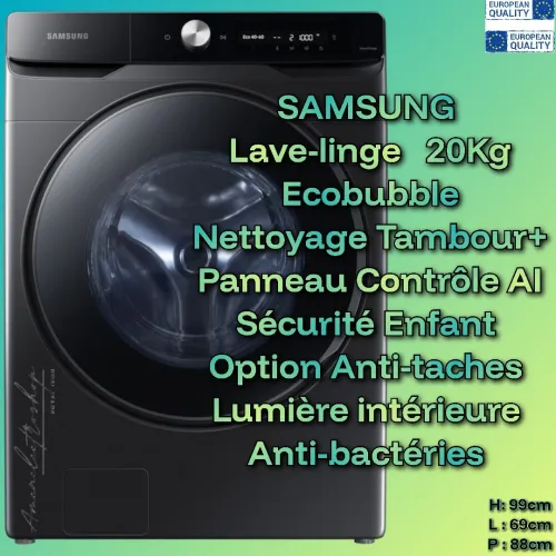 SAMSUNG 20Kg/ Lave linge