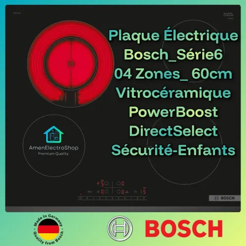 Plaque Bosch_Série6 Électrique Vitrocéramique 60cm