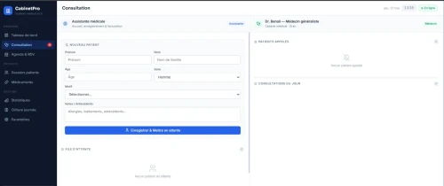 Logiciel gestion cabinet médical CabinetPro (Oran / toute l'Algérie)