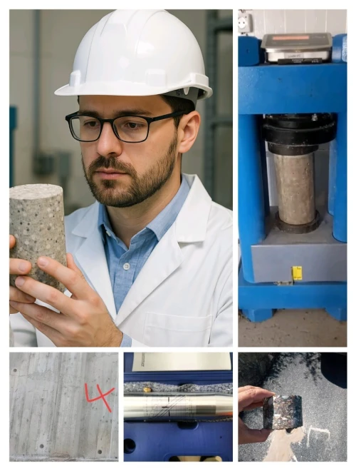 Ultrason, sclerometre, carottage, béton 
