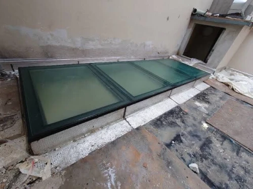 Dalle de sol en verre - plancher en verre