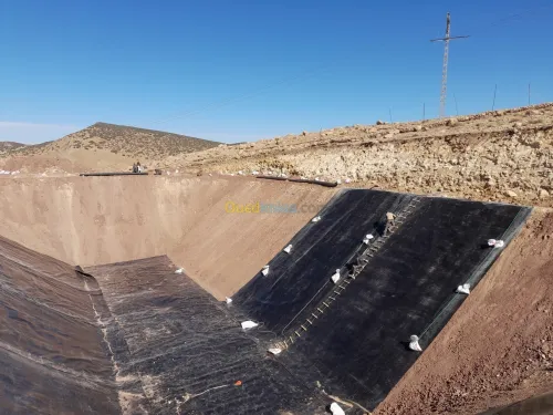 Travaux de Geomembrane