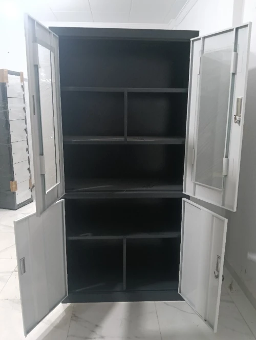 Armoire métallique semi vitré