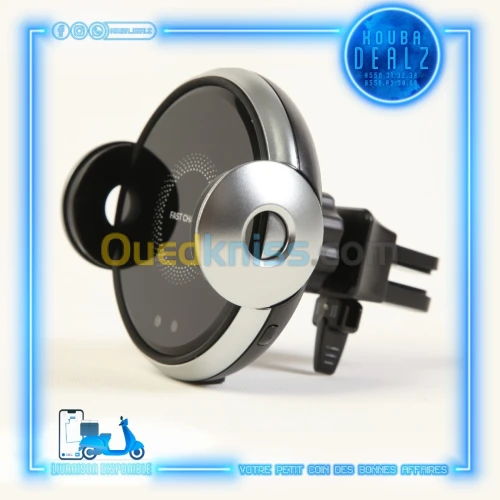 SUPPORT+CHARGEUR AUTO WIRELESS SAMSUNG 15W Fast 2EN1 ORIGINAL (PRIX CHOC)