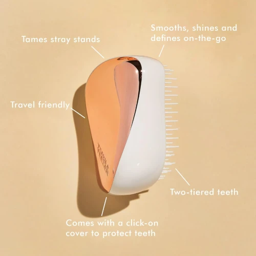 Tangle Teezer Brosse Démêlante professionel Compact Styler Rose Gold Cream UK