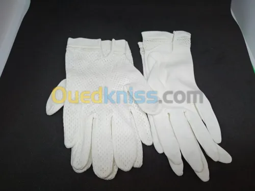 Gants courts de mariée blanc 