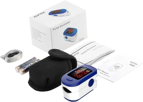Oxymètre Professionnel AGPTEK, Moniteur de Fréquence Cardiaque Saturomètre Capteur d'Oxygène 