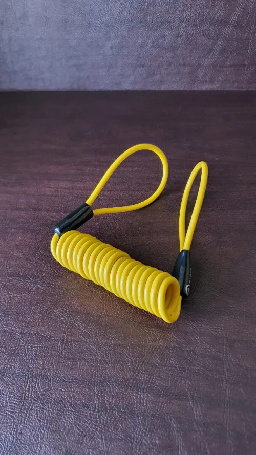 Câble mémoire de Rappel d'Antivol, AUVRAY Corde à Ressort pour antivol Moto Vélo Scooter, disque