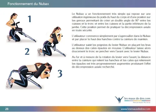  Nubax appareil de soin personnel de la colonne vertébrale, Hernie discale, sciatique... 