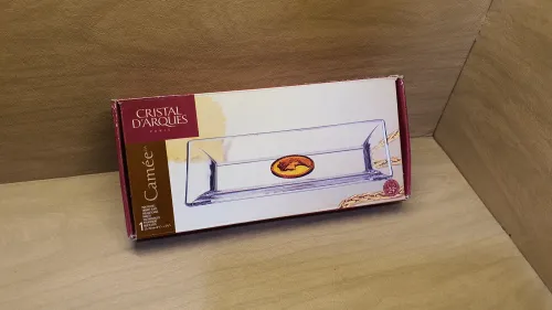 Vide poche en cristal d'Arc au camée signé CDA
