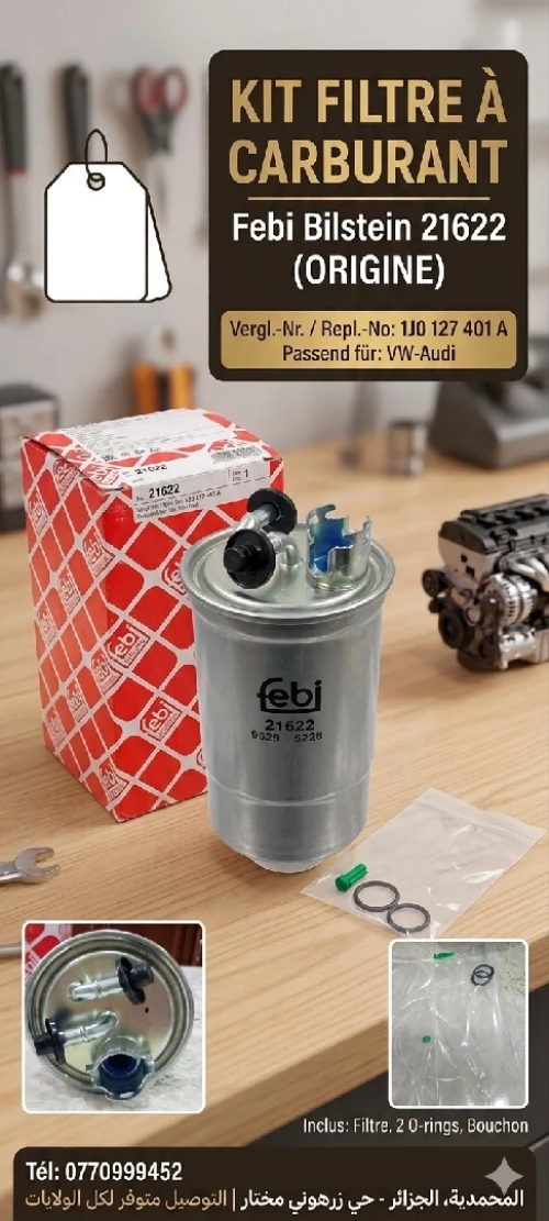 Filtre à Carburant Febi Bilstein 21622 pour VW-Audi (Origine)
