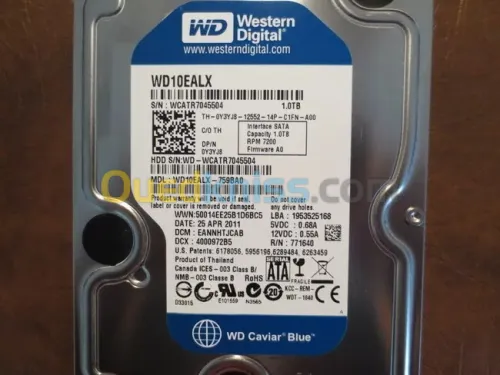 DISQUE DUR HDD 3.5" 01TO SEAGATE & WD NEW