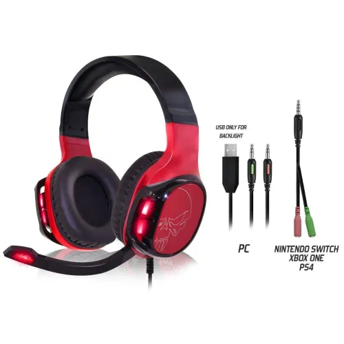 CASQUE GAMING ELITE-H60 SPIRIT OF GAMER MULTIPLATEFORME PC / PS4 / Xbox One / Nintendo Switch / PC