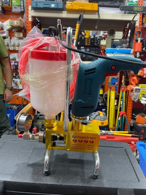 Pompe D'Injection Époxy Polyuréthane Mousse Coulis Machine Tuyau en Acier Béton Réparation Fissure