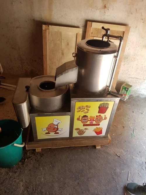 Machine éplucheuse et coupe frites électrique et une machine sous vide