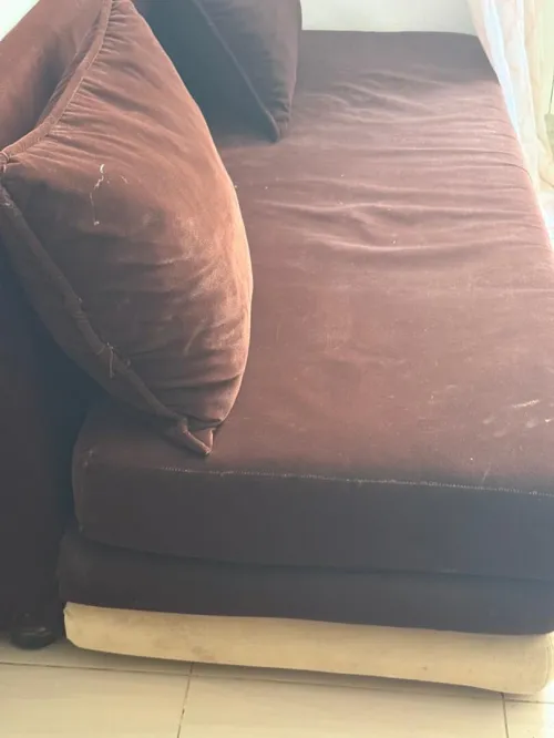 canapé 180 CM COULEUR MARRON BEIGE