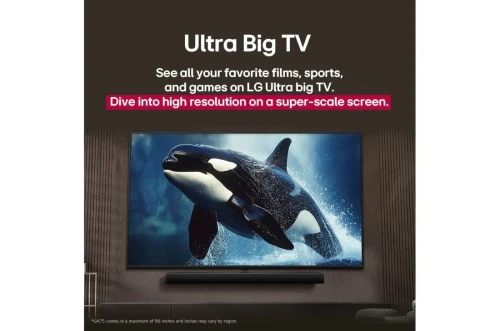 Télévision LG SMAT TV 4K UHD AI UA85 4K 55 pouces HDR10 webOS25 2025 55UA85006LA
