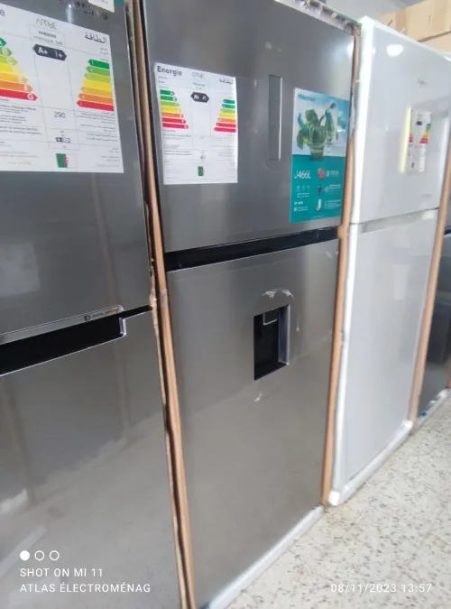 REFRIGERATEUR HISENSE DOUBLE PORTE 600 L A++ GRIS RT-60W