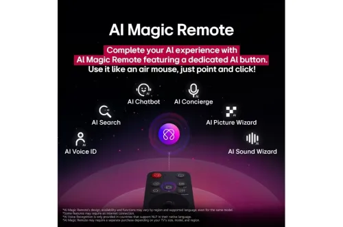 Télévision 65" LG NanoCell AI NANO80 4K Smart TV AI Magic remote HDR10 webOS25 2025 65NANO80A6A