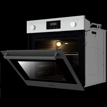 Four  BRANDT Encastrable Mixte FME323XA Afficheur LED Blanc Chaleur Brassée