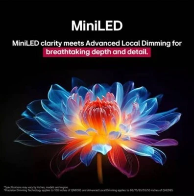 Téléviseur LG QNED Evo 55'' 4K Mini LED 120Hz A8 AI 2025  55QNED86A6A