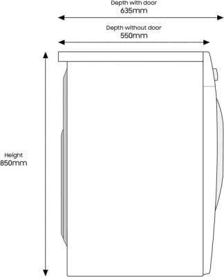 MACHINE A LAVER Samsung FRONT 8KG 1400TR INOX LAVE LINGE - WW80TA046AX