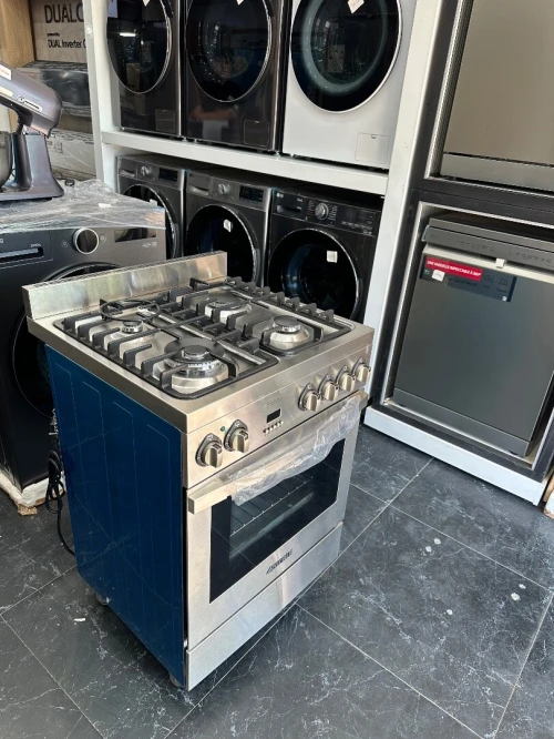 VALORA-VT CUISINIERE NICALA MODÈLE VALORA GAZ/ÉLECTRIQUE 60 CM. POSE LIBRE SEMI PROFESSIONNEL.100% INOX