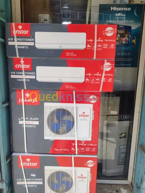 Climatiseur CRISTOR Inverter  T3 Tropical  12K Btu  Froid et Chaud  R410 KS12-M4IT3
