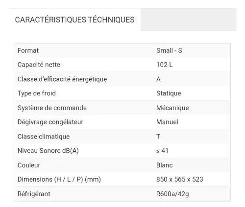 Congélateur condor CFH-T13GM03 