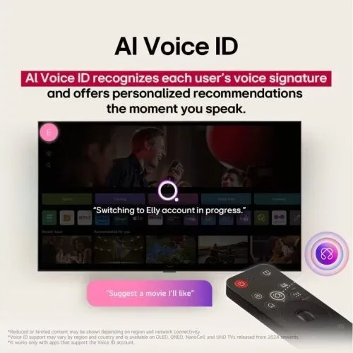 Télévision LG  Smart UHD  AI UA85 4K 65 pouces Télécommande AI HDR10 webOS25 565UA85006LA