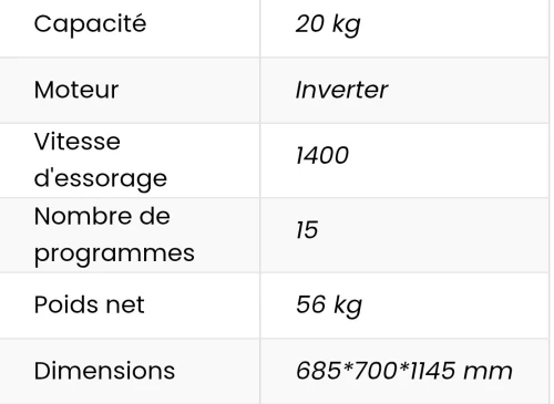 Machine à laver Hisense top load 20kg Smart Inverter WT5T2025DB